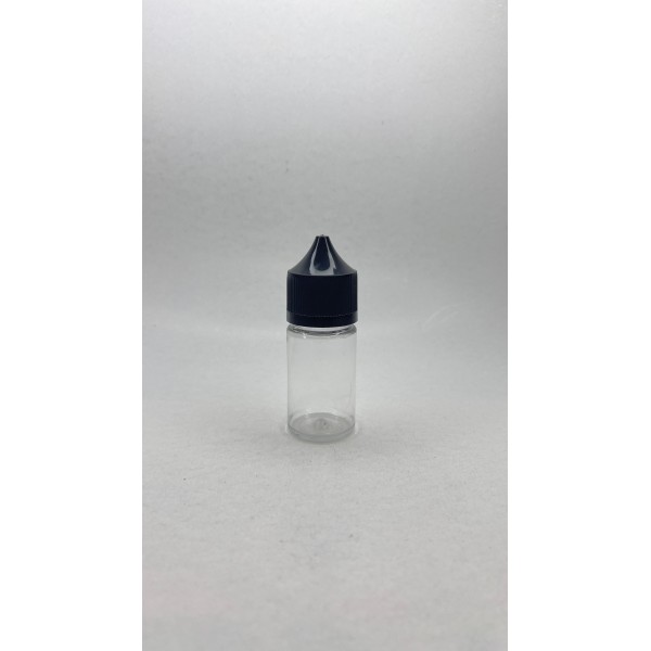 30 ml Şeffaf Gorilla Şişe Beyaz Kilitli Mühürlü Kapaklı V3