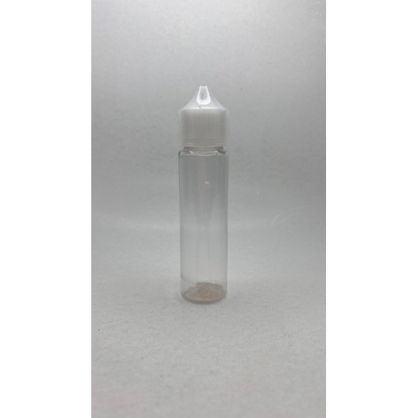 60 ml Şeffaf Gorilla Şişe Beyaz Kilitli Mühürlü Kapaklı V3
