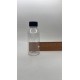 100 ml Şeffaf Plastik Şişe (PET) Siyah Düz Vidalı Kapaklı (24 Ağız)