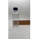 150 ml Şeffaf Plastik Şişe (PET) Siyah Düz Vidalı Kapaklı 