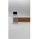 60 ml Şeffaf Plastik Şişe (PET) Beyaz Düz Vidalı Kapaklı 
