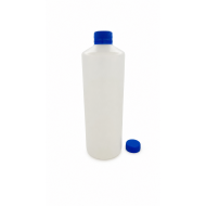 1000 ml (1 Litre) Beyaz Mat Plastik Şişe (PE) Beyaz Cola Kapaklı