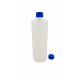 1000 ml (1 Litre) Beyaz Mat Plastik Şişe (PE) Beyaz Cola Kapaklı