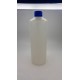 1000 ml (1 Litre) Beyaz Mat Plastik Şişe (PE) Beyaz Cola Kapaklı