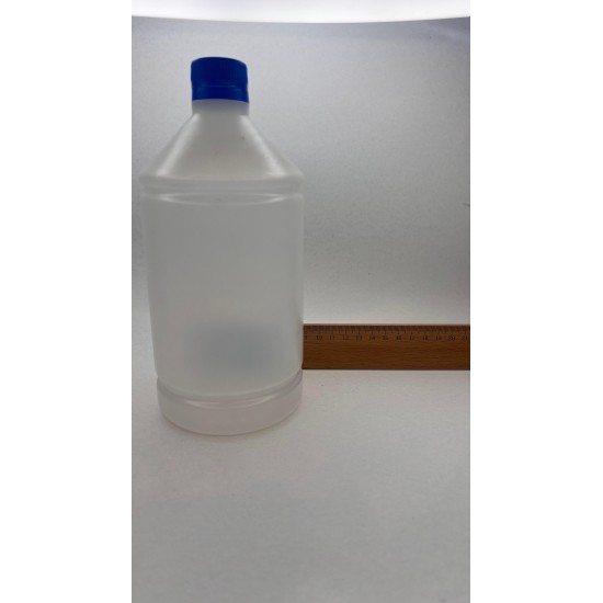 1000 ml (1 Litre) Naturel Plastik Şişe (PE) Beyaz Cola Kapaklı