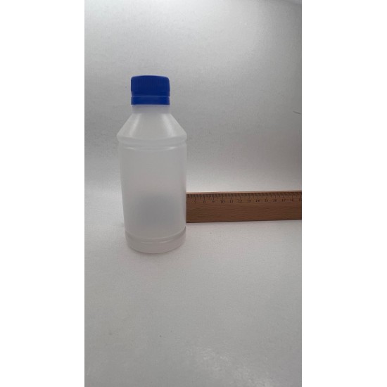 250 ml Naturel Plastik Şişe (PE) Beyaz Cola Kapaklı