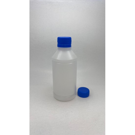 250 ml Naturel Plastik Şişe (PE) Beyaz Cola Kapaklı