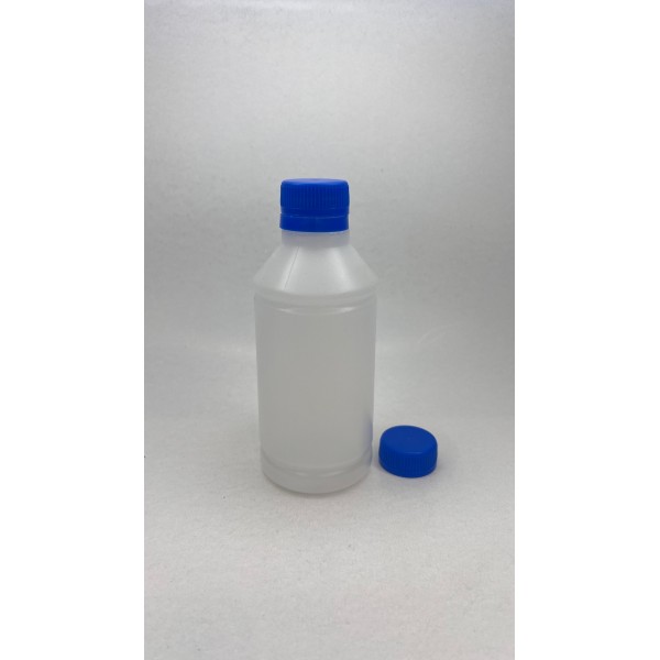 250 ml Naturel Plastik Şişe (PE) Beyaz Cola Kapaklı