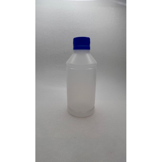 250 ml Naturel Plastik Şişe (PE) Beyaz Cola Kapaklı