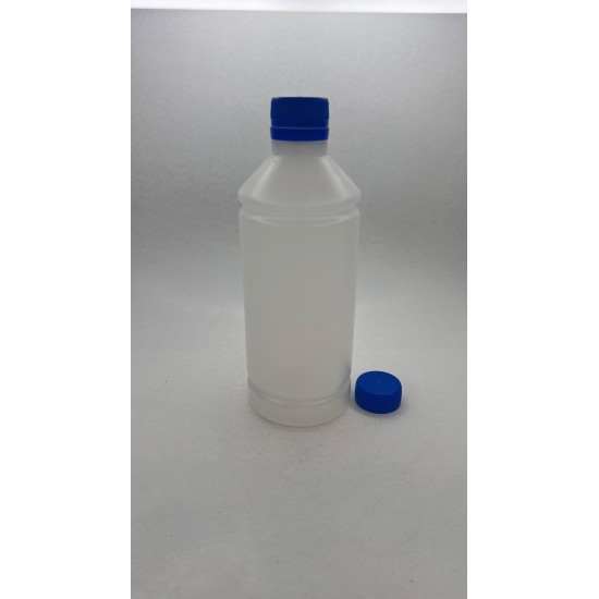 500 ml Naturel Plastik Şişe (PE) Beyaz Cola Kapaklı