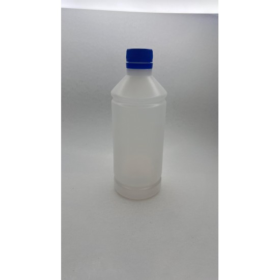 500 ml Naturel Plastik Şişe (PE) Beyaz Cola Kapaklı