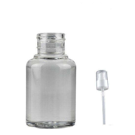 60ml Şeffaf Pet Şişe Serum Pompalı