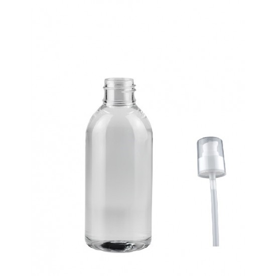 100ml Şeffaf Pet Şişe Serum Pompalı