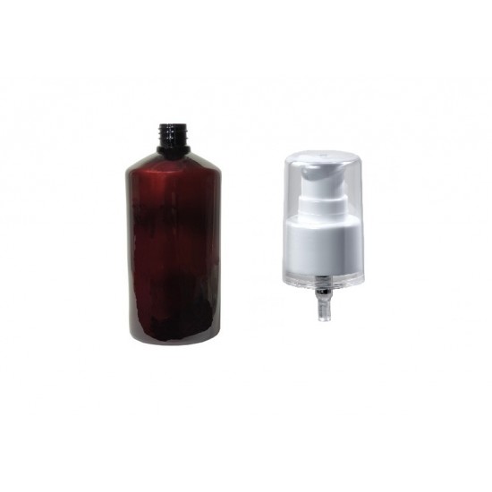 250ml Kahverengi Pet Şişe Serum Pompalı