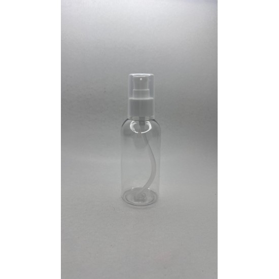 150 ml Şeffaf Plastik Şişe (PET) Beyaz Serum Pompalı (24 Ağız)