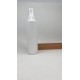 250 ml Beyaz Mat Plastik Şişe (PE) Beyaz Serum Pompalı (24 Ağız)