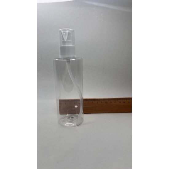 250ml Şeffaf Pet Şişe Serum Pompalı