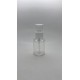 60 ml Şeffaf Plastik Şişe (PET) Beyaz Serum Pompalı (24 Ağız)