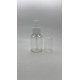 60 ml Şeffaf Plastik Şişe (PET) Beyaz Serum Pompalı (24 Ağız)
