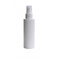 100 ml Beyaz Mat Plastik Şişe (PE) Beyaz Sprey Başlıklı (24 Ağız)