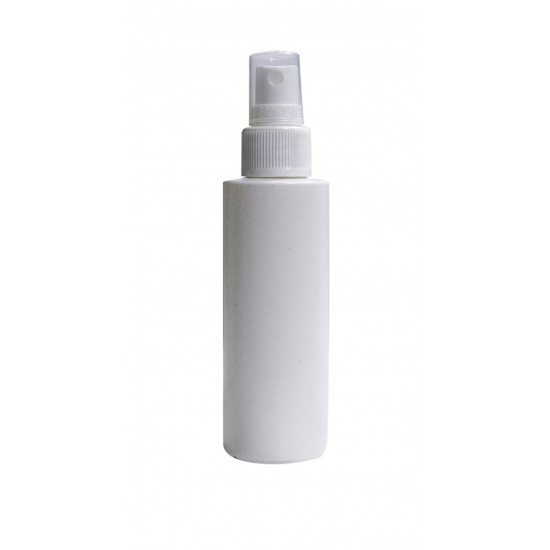 100 ml Beyaz Mat Plastik Şişe (PE) Beyaz Sprey Başlıklı (24 Ağız)