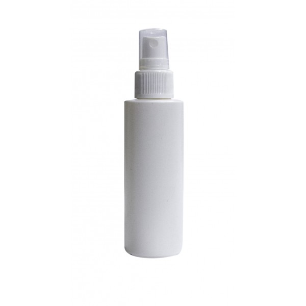 100 ml Beyaz Mat Plastik Şişe (PE) Beyaz Sprey Başlıklı (24 Ağız)