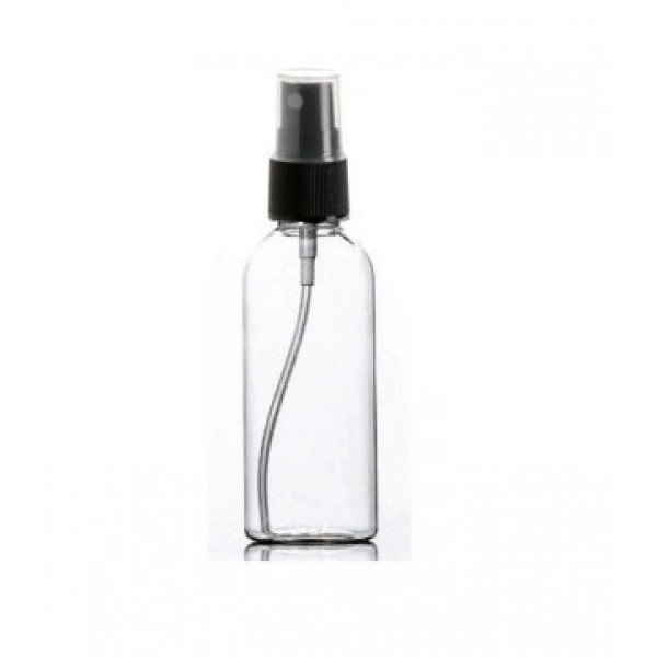150 ml Şeffaf Plastik Şişe (PET) Siyah Sprey Başlıklı (24 Ağız)