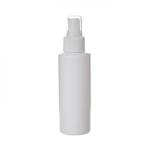 250 ml Beyaz Mat Plastik Şişe (PE) Beyaz Sprey Başlıklı (24 Ağız)