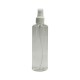 250ml Şeffaf Plastik Pet Şişe Beyaz Sprey Başlıklı