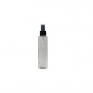 20ml Şeffaf Plastik Pet Şişe Siyah Sprey Başlıklı