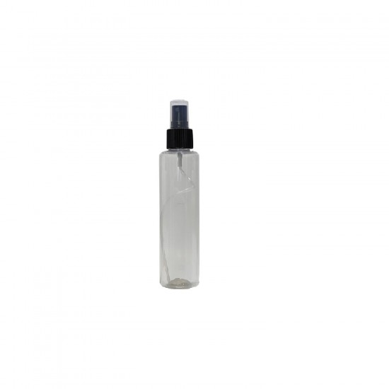20ml Şeffaf Plastik Pet Şişe Siyah Sprey Başlıklı