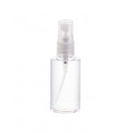 50ml Şeffaf Plastik Pet Şişe Beyaz Sprey Başlıklı