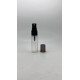 20 ml Şeffaf Plastik Şişe (PET) Siyah Sprey Başlıklı (18 Ağız)