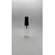 30 ml Şeffaf Plastik Şişe (PET) Siyah Sprey Başlıklı (18 Ağız)