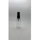 50 ml Şeffaf Plastik Şişe (PET) Siyah Sprey Başlıklı (18 Ağız)