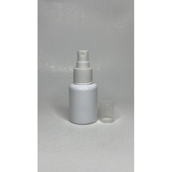 60 ml Beyaz Plastik Şişe (PET) Beyaz Sprey Başlıklı (18 Ağız)