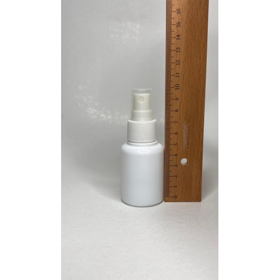 60 ml Beyaz Plastik Şişe (PET) Beyaz Sprey Başlıklı (18 Ağız)