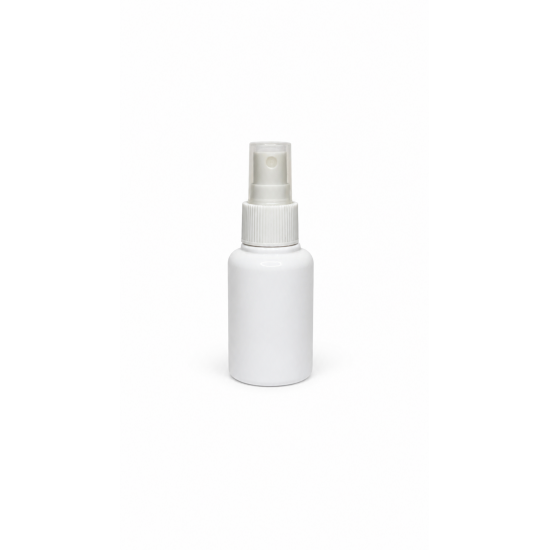 60 ml Beyaz Plastik Şişe (PET) Beyaz Sprey Başlıklı (18 Ağız)
