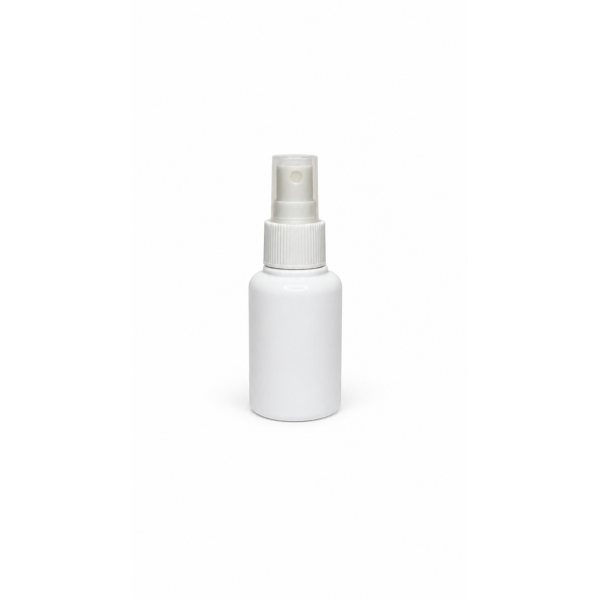 60 ml Beyaz Plastik Şişe (PET) Beyaz Sprey Başlıklı (18 Ağız)
