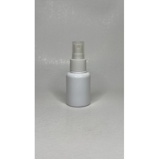 60 ml Beyaz Plastik Şişe (PET) Beyaz Sprey Başlıklı (18 Ağız)
