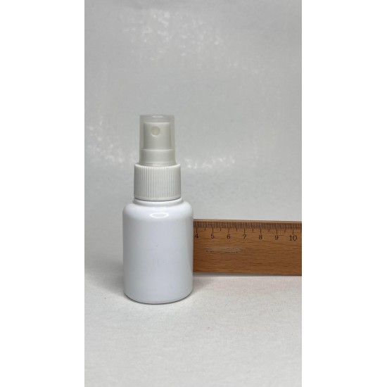 60 ml Beyaz Plastik Şişe (PET) Beyaz Sprey Başlıklı (18 Ağız)