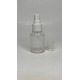 60 ml Şeffaf Plastik Şişe (PET) Beyaz Sprey Başlıklı (18 Ağız)