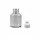 30 ml Şeffaf Plastik Şişe (PET) Beyaz Push-Pull Kapaklı (24 Ağız)