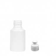 60 ml Beyaz Plastik Şişe (PET) Beyaz Push-Pull Kapaklı (24 Ağız)