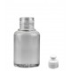 60 ml Şeffaf Plastik Şişe (PET) Beyaz Push-Pull Kapaklı (24 Ağız)