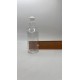 100 ml Şeffaf Plastik Şişe (PET) Beyaz Puspul Kapaklı (24 Ağız)