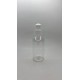 100 ml Şeffaf Plastik Şişe (PET) Beyaz Puspul Kapaklı (24 Ağız)