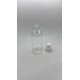 150 ml Şeffaf Plastik Şişe (PET) Beyaz Puspul Kapaklı (24 Ağız)