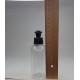 150 ml Şeffaf Plastik Şişe (PET) Siyah Puspul Kapaklı (24 Ağız)