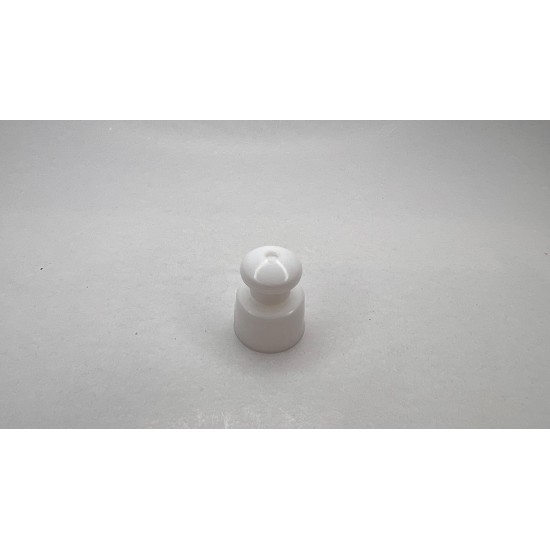 250 ml Şeffaf Plastik Şişe (PET) Beyaz Push-Pull Kapaklı (24 Ağız)